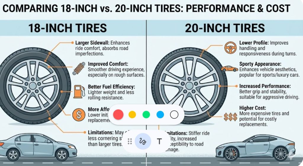 18 vs 20 Inch Tires: Which Size Enhances Your Ride?