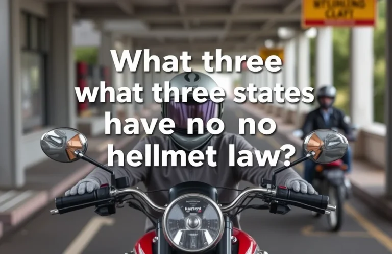 3 U.S. States with No Helmet Laws for Motorcyclists in 2024