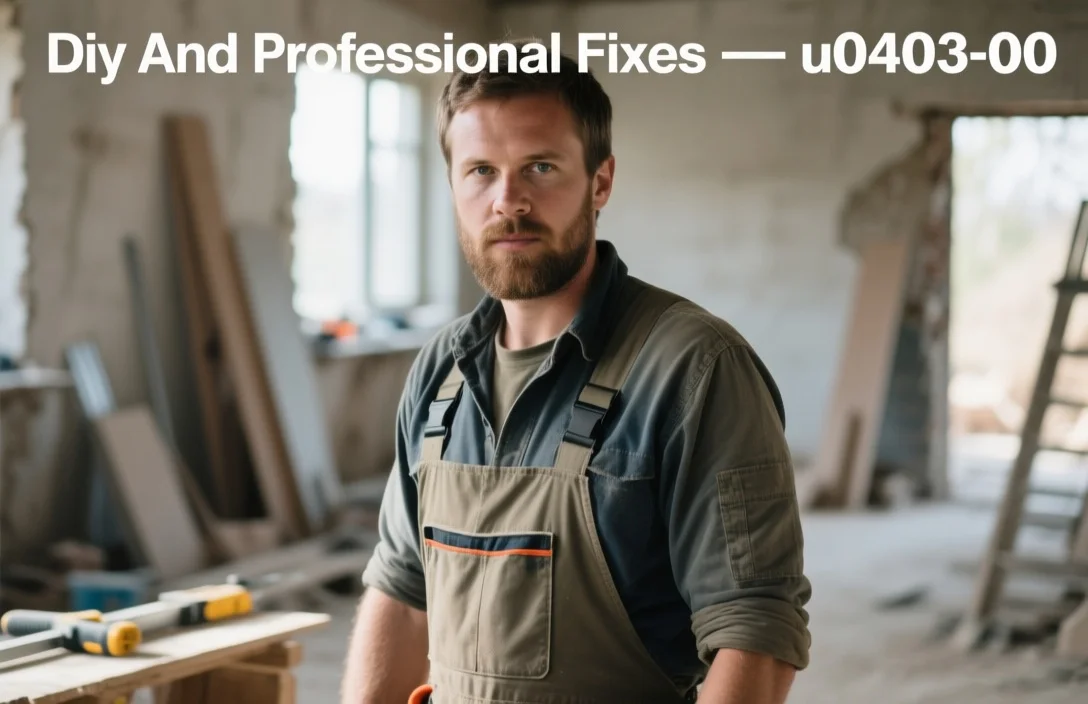 Diy And Professional Fixes - u0403-00