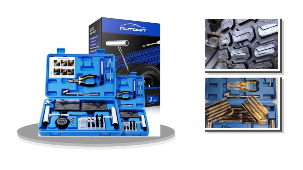 Flat Tire Repair Kit 68pcs 2-Pack