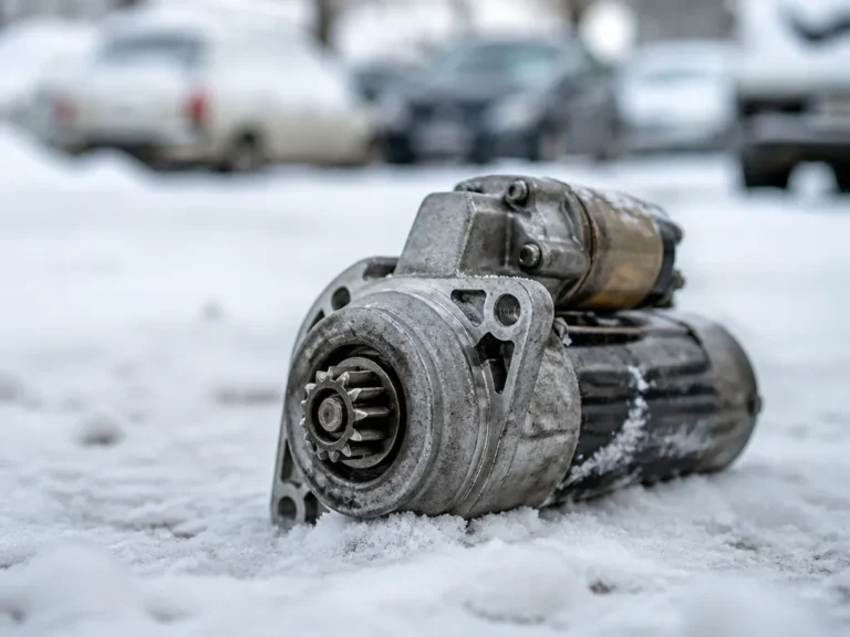 can a car starter freeze in cold weather?