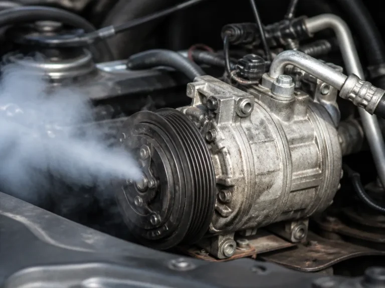 car ac compressor shooting out freon