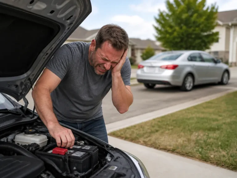 car alarm goes off when connecting battery