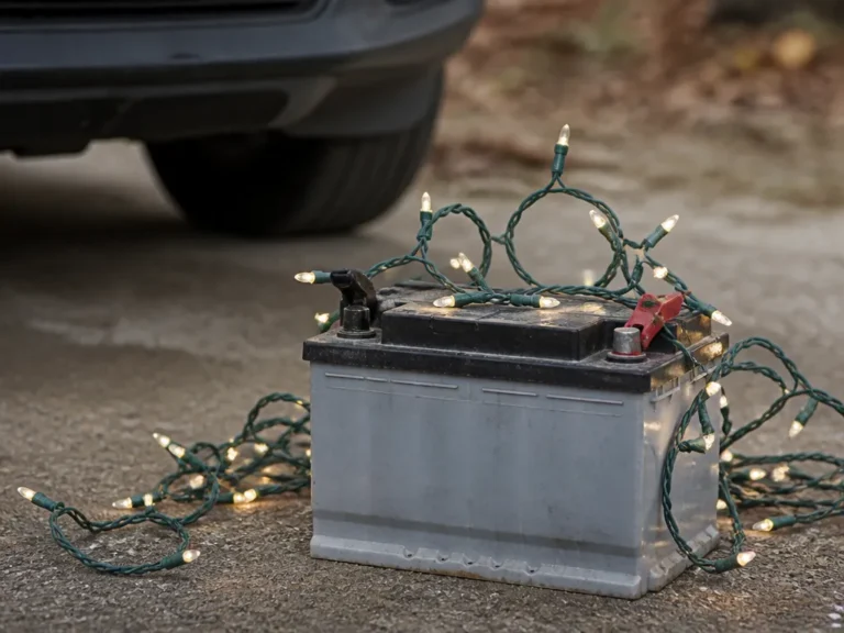 car battery christmas lights