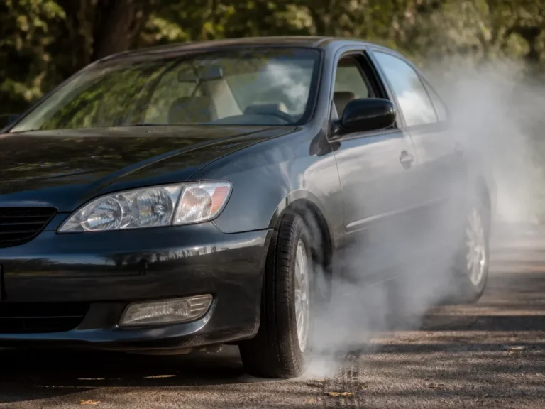car shaking and smells like burning rubber