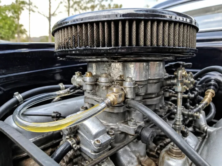 carb spitting fuel into air filter