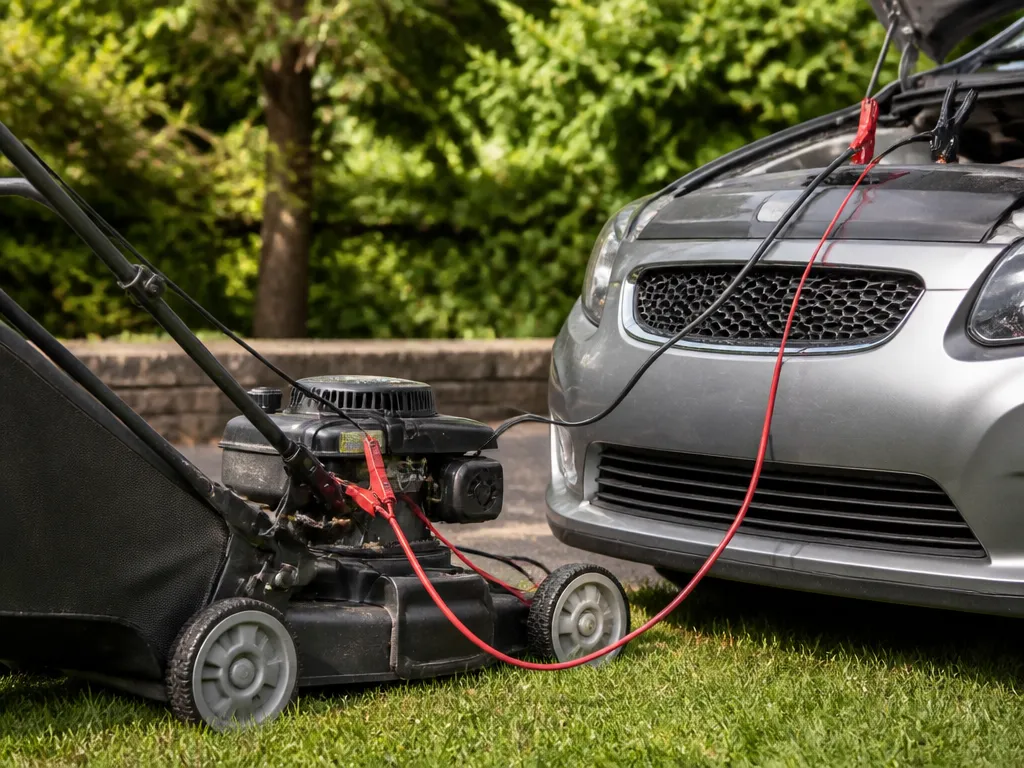 How to Jump a Mower Battery Step by - can you jump a mower battery with a car?
