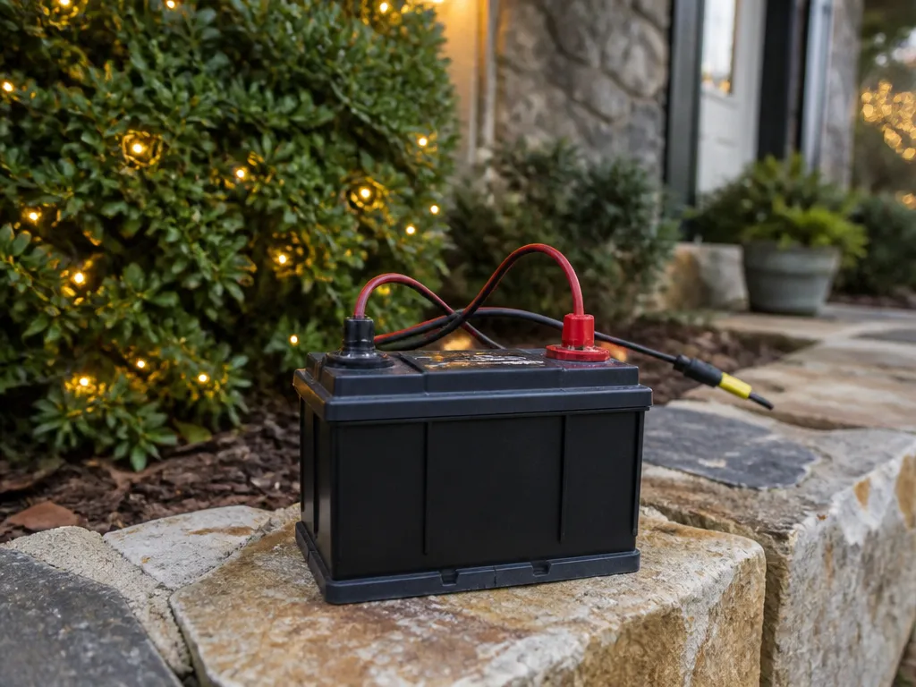 Safe Setup for Car Battery Christmas Lights - car battery christmas lights