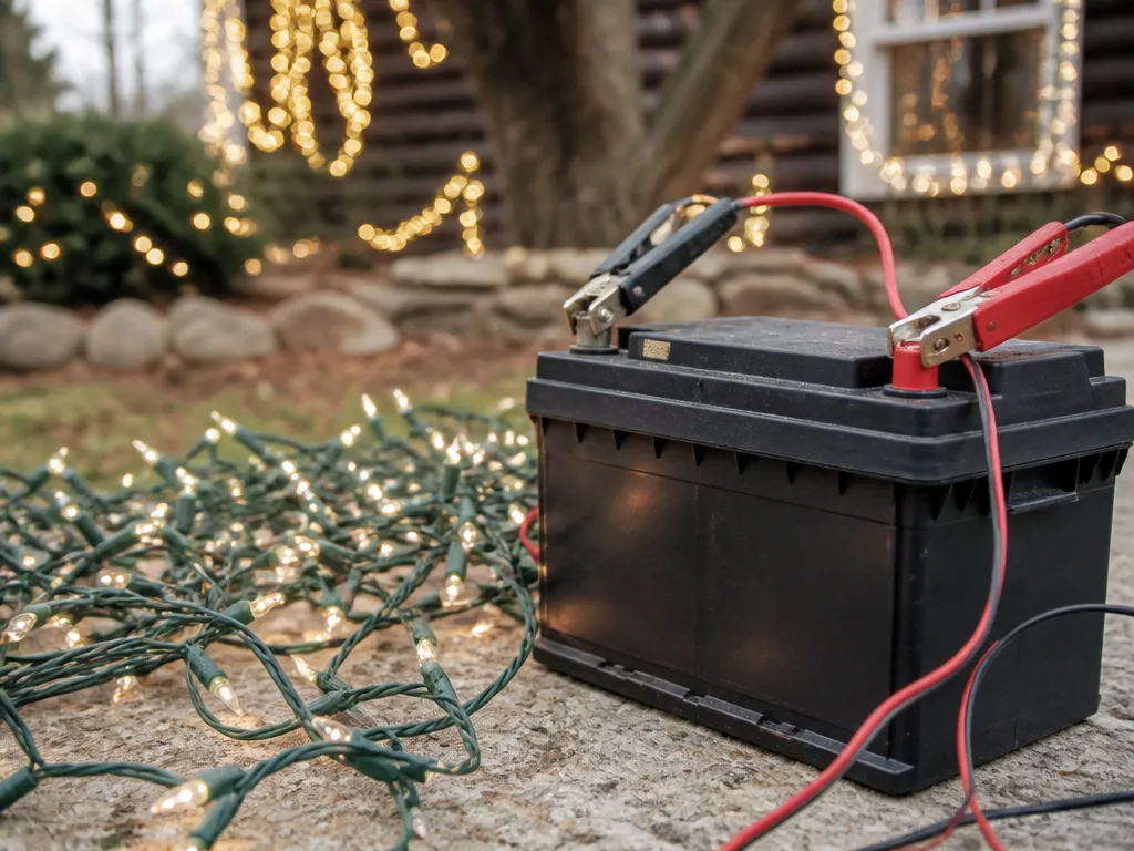 Series and Parallel Wiring for Christmas Lights - car battery christmas lights