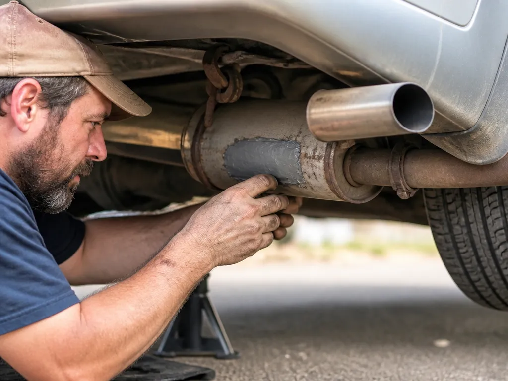 Step-by-Step: Patch a Muffler With Exhaust Repair - can you patch a muffler?