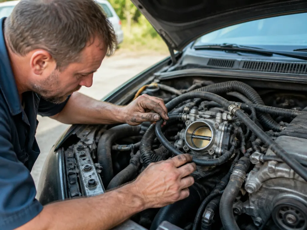 Vacuum Leaks vs. Dirty Throttle Body Symptoms - car idle going up and down