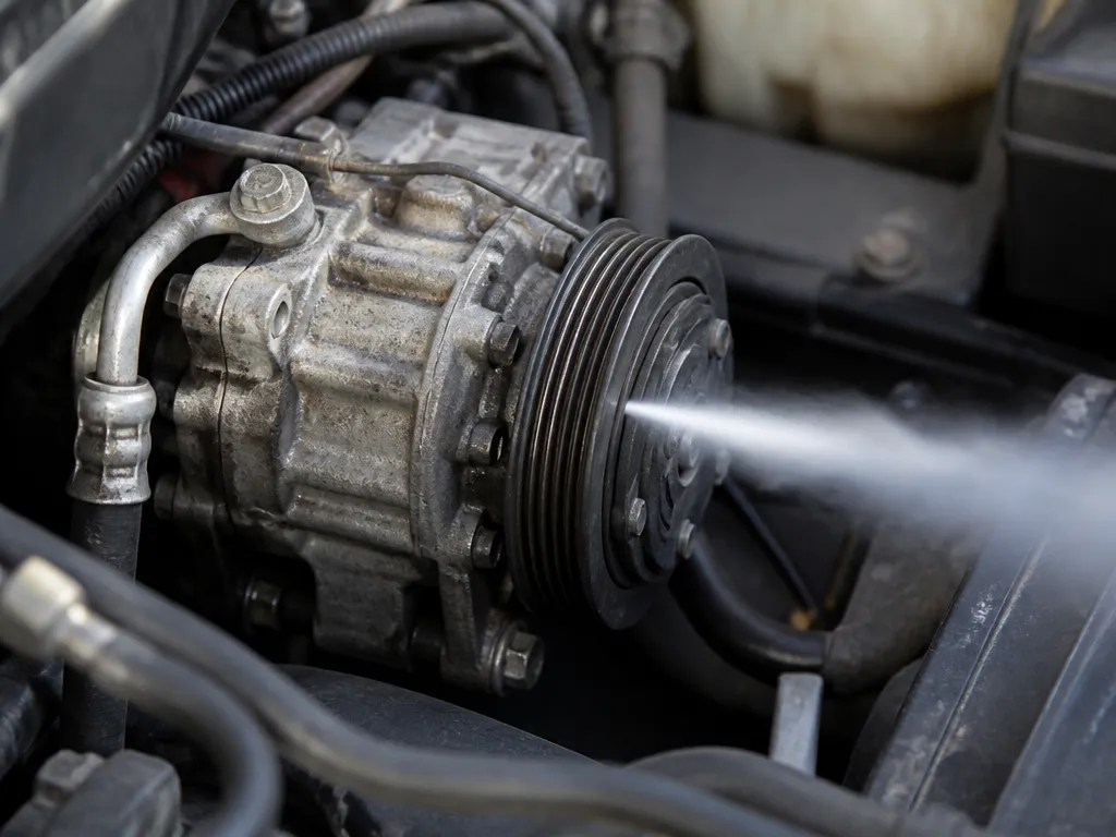 What It Means - car ac compressor shooting out freon