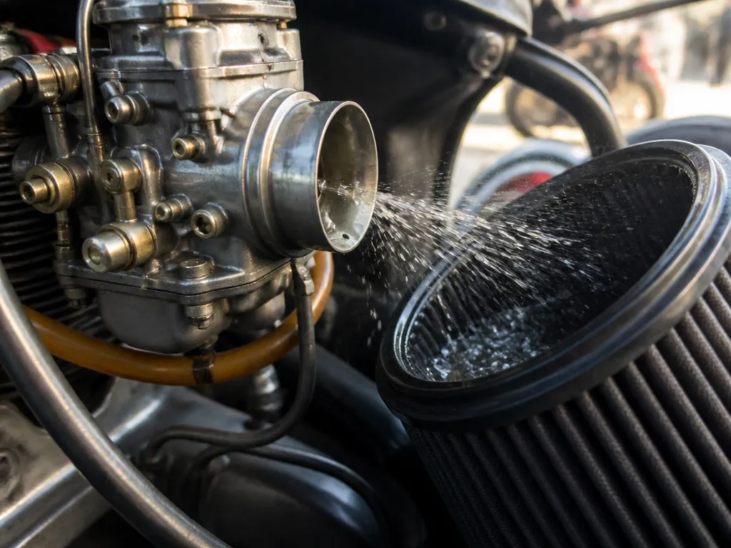 Why a Carburetor Spits Fuel Into the Air Filter - carb spitting fuel into air filter