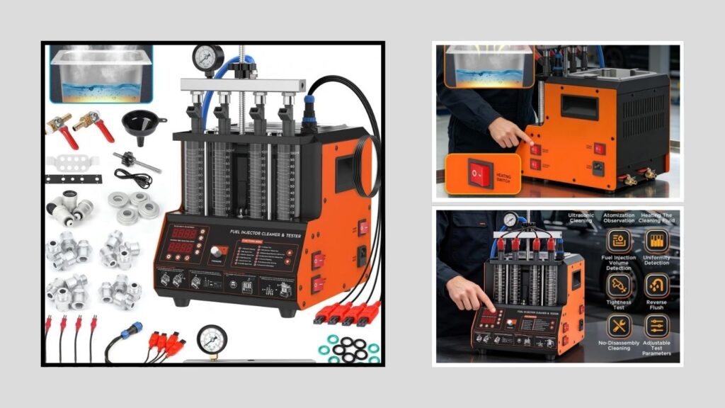 KAISAL 2000ML 28kHz Ultrasonic Fuel Injector Cleaner