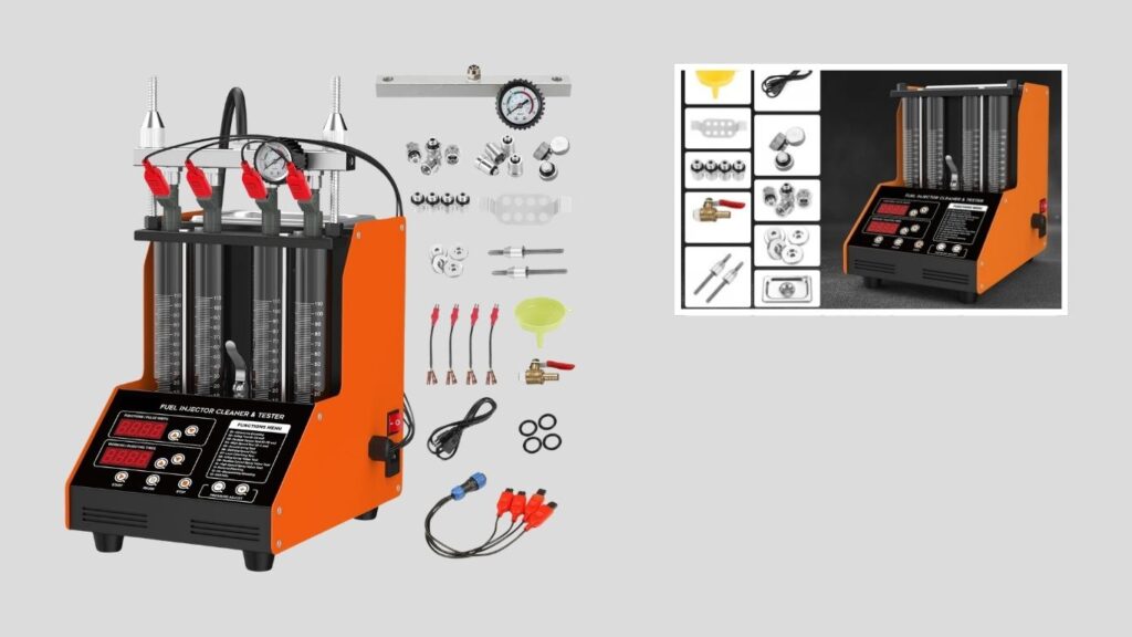 YUANRI 4-Cylinder Fuel Injector Cleaning Machine