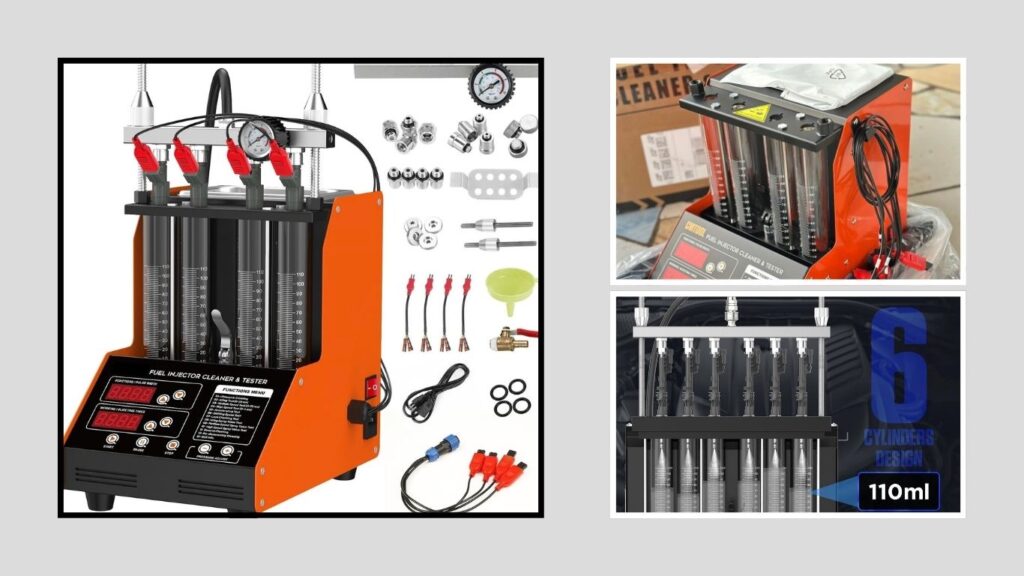  YUANRI 4-Cylinder Fuel Injector Cleaner Machine