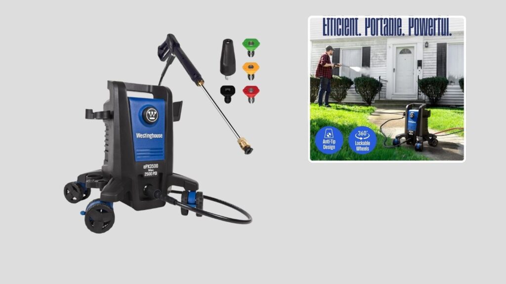 Westinghouse ePX3500 2500 PSI Pressure Washer — Balanced Power for Home Cleaning