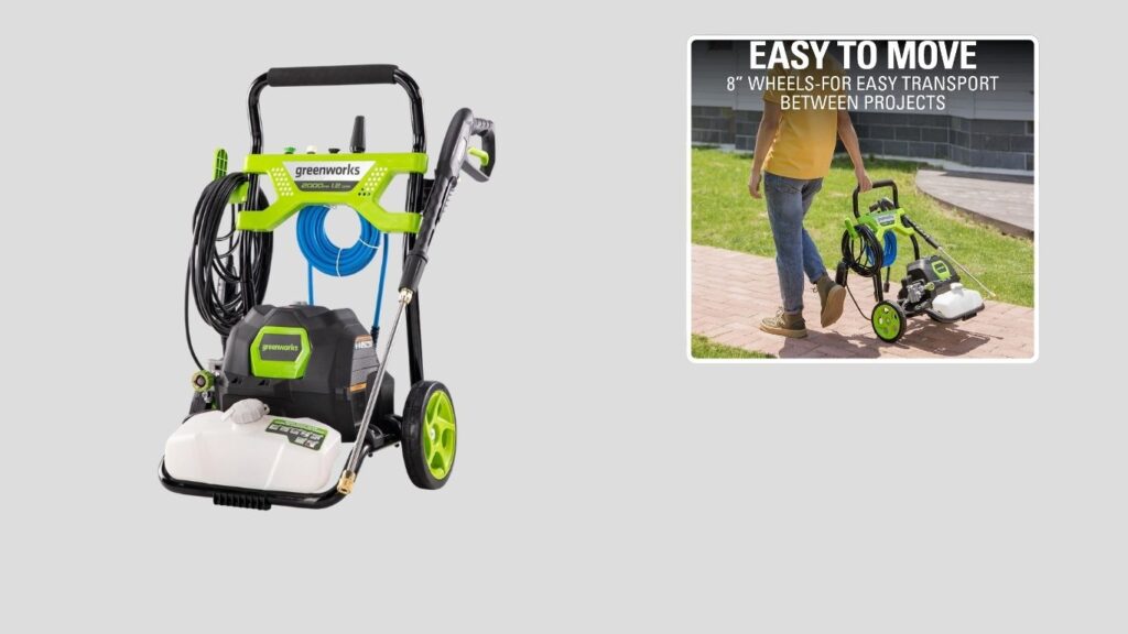 Greenworks 2000 PSI Electric Pressure Washer — Reliable Medium-Duty Home Cleaning