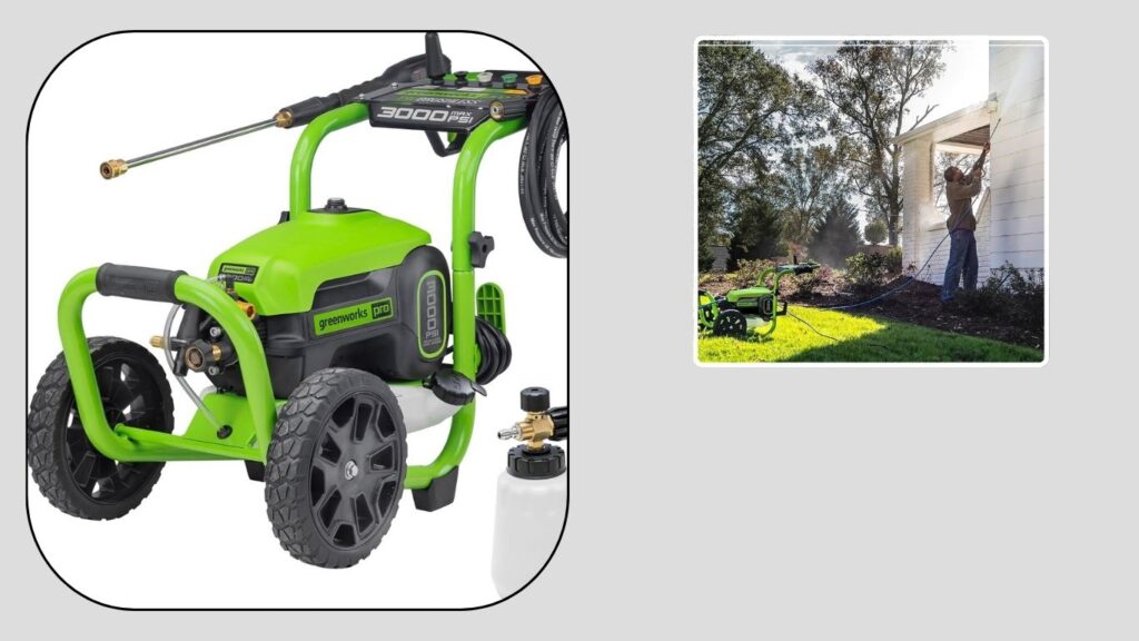Greenworks 3000 PSI Electric Pressure Washer — Brushless Motor and 2.0 GPM