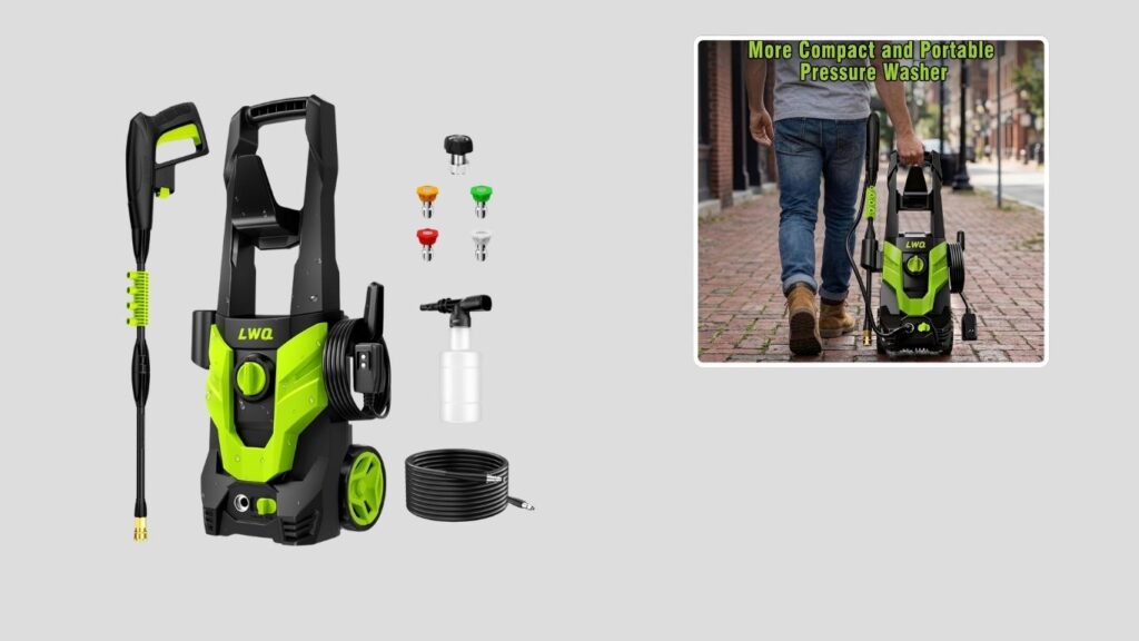 LWQ 2030 PSI Pressure Washer — Versatile Home and Car Cleaning
