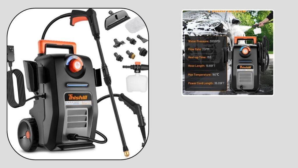  This Hill 2-in-1 Pressure Washer & Steam Cleaner — Best Versatile Cleaning System