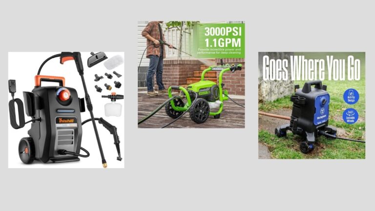 8 Best 3000 PSI Pressure Washers for Cars, Driveways & Home Cleaning